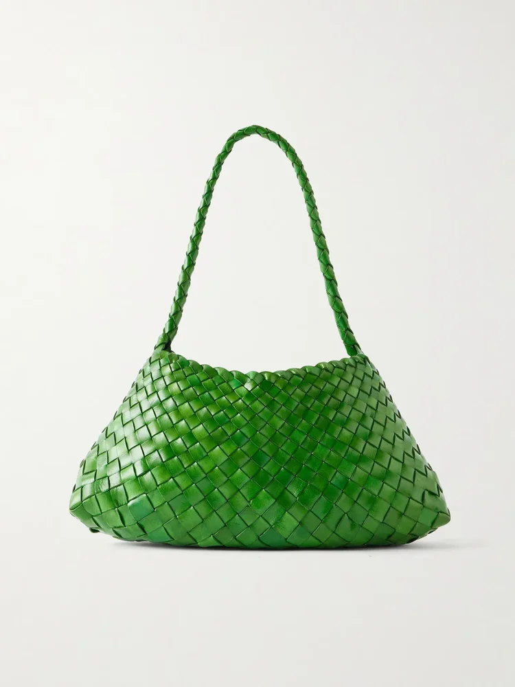 Rosanna mini woven leather shoulder bag