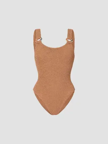 Burberry x Hunza G Domino Check Ring One-Piece Swimsuit