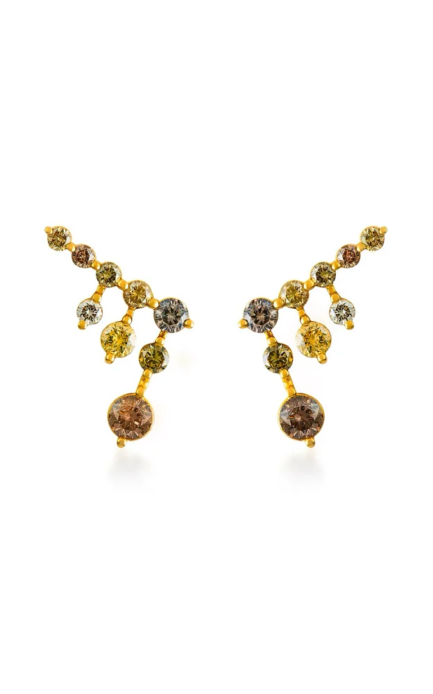 Fancy Color Petite Diamond Drip Stud