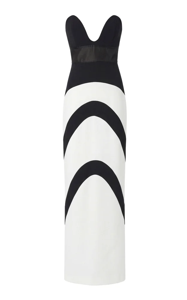 Taipan Strapless Silk-Wool Maxi Dress