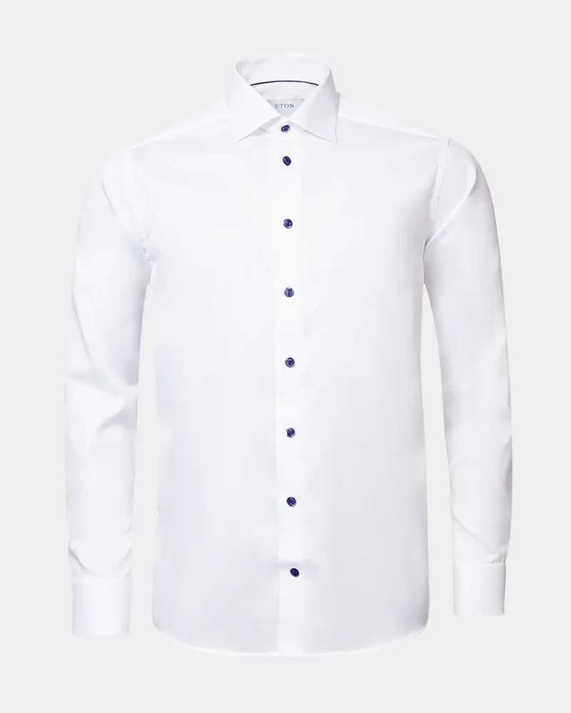 Men's Slim Fit Twill Dress Shirt
