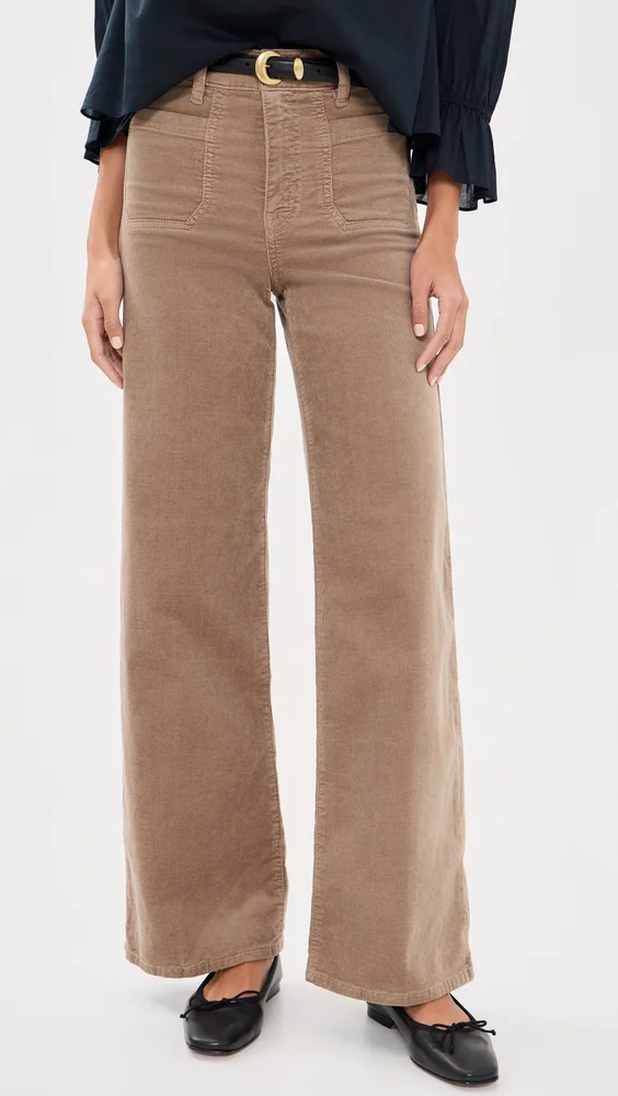 Le Slim Palazzo Modernist Corduroy Pants
