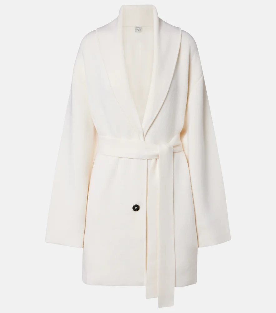 Belted wool coat