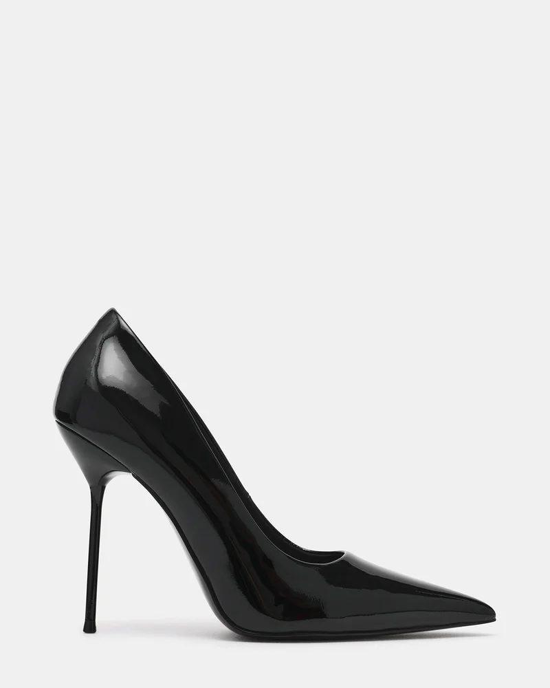 Dynasty Black Patent Pointed-Toe Pump