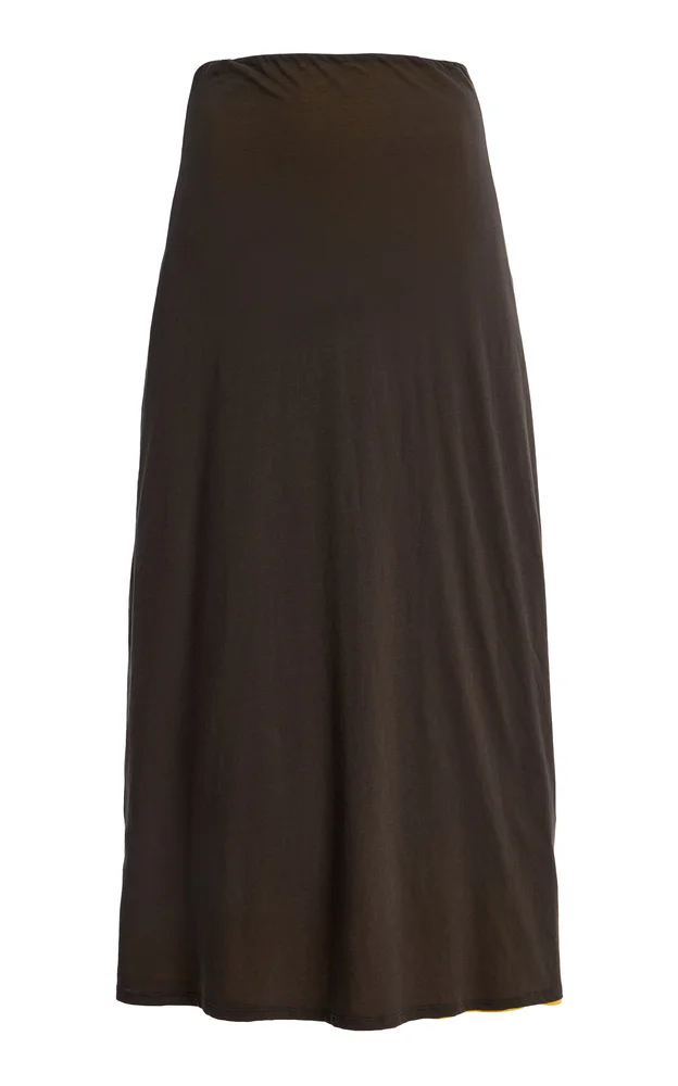 Milo Reversible Cotton Midi Skirt