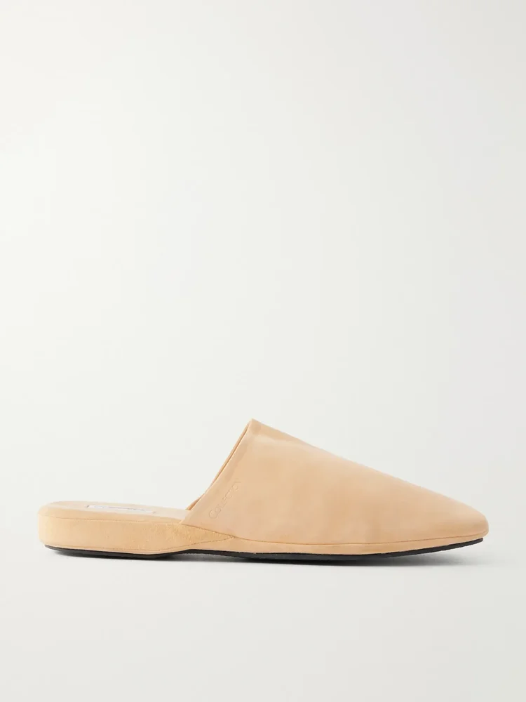 Suede slippers
