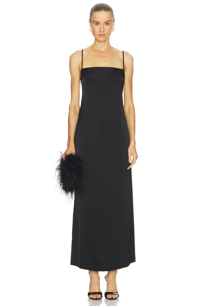 Phoebe Slip Dress - black