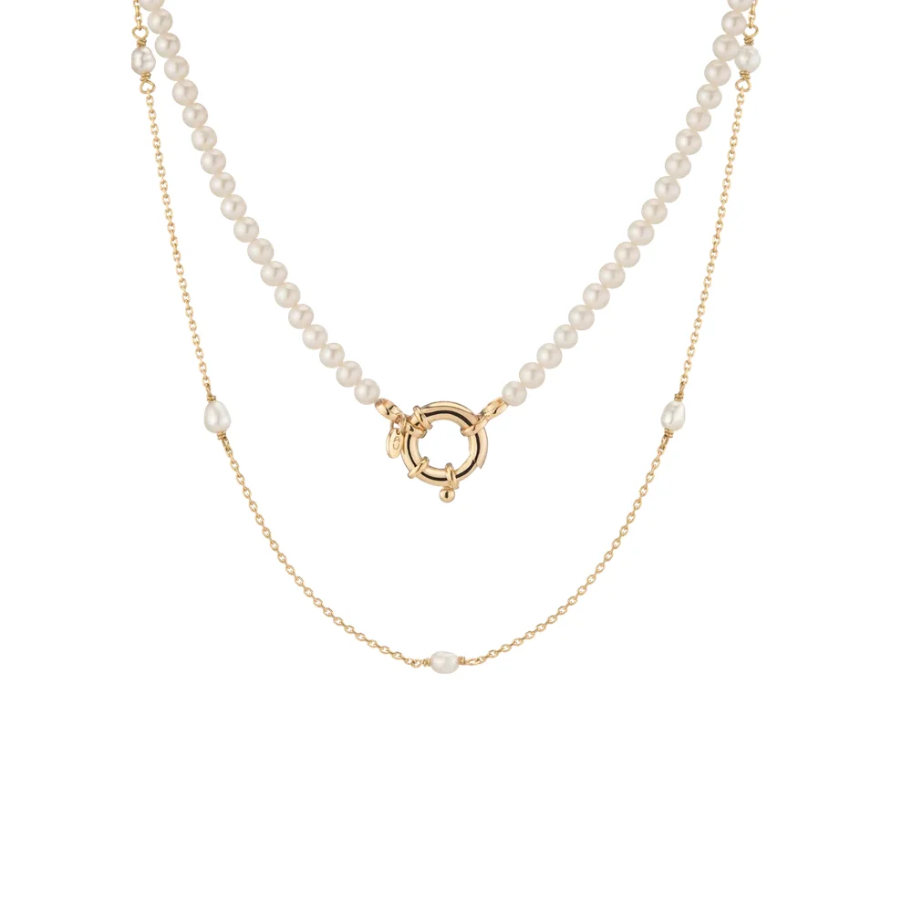 Pearl Necklace Stack