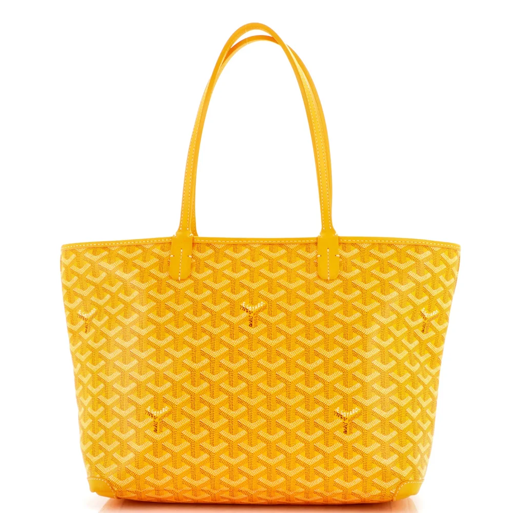 Pre-Owned Artois Tote Coated Canvas PM in Yellow