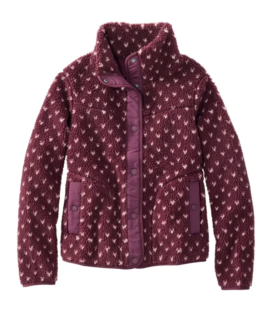 Bean's Sherpa Fleece Jacket, Print