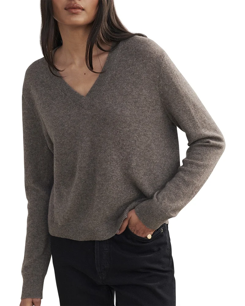 Flynn Cashmere V Neck Sweater