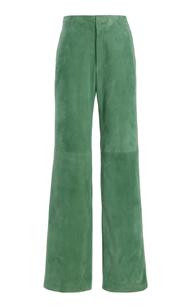 Freja Suede Wide-Leg Pants