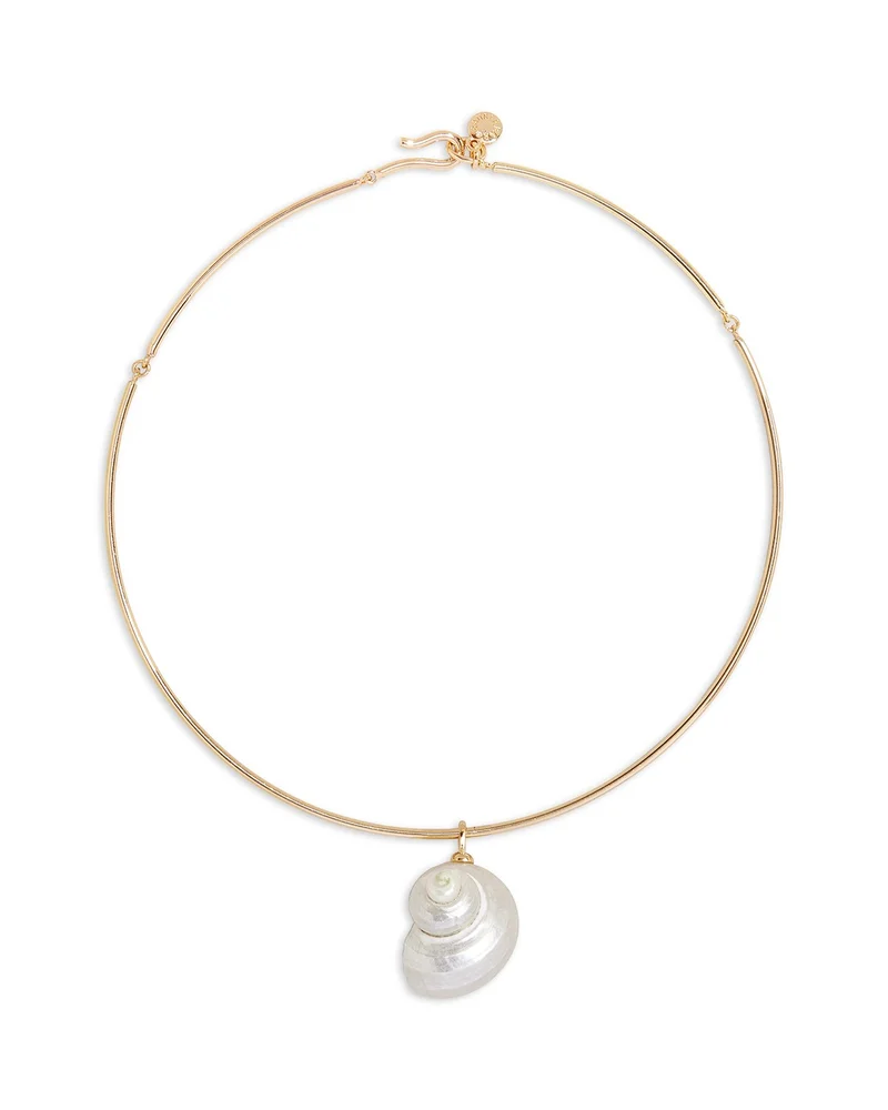 Santana Shell Collar Necklace, 16"