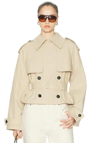 Kimmi Cropped Trench Jacket