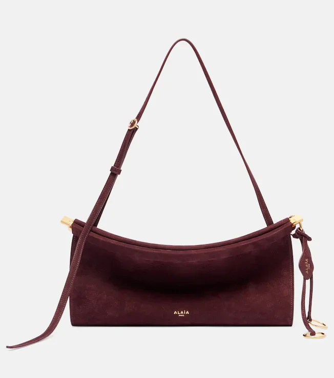 Le Click Medium suede shoulder bag