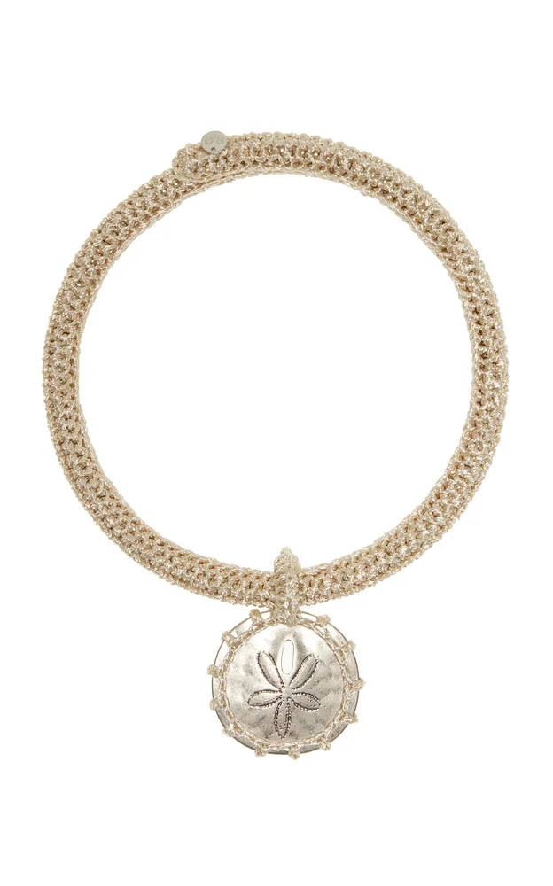 Melli Crocheted Sand Dollar Necklace
