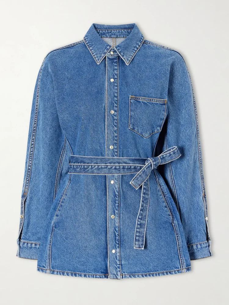Cinch denim shirt