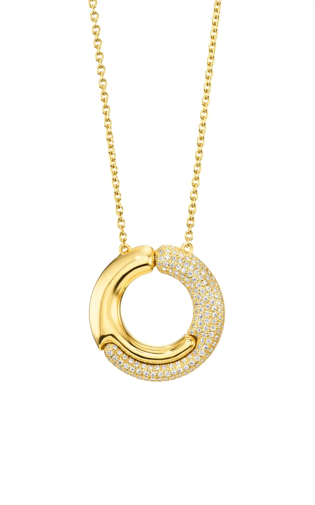 Holos 18K Yellow Gold Diamond Necklace