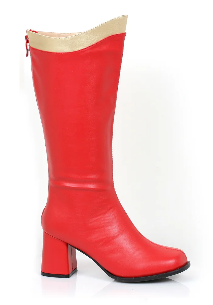 Red and Gold Super Hero Boots