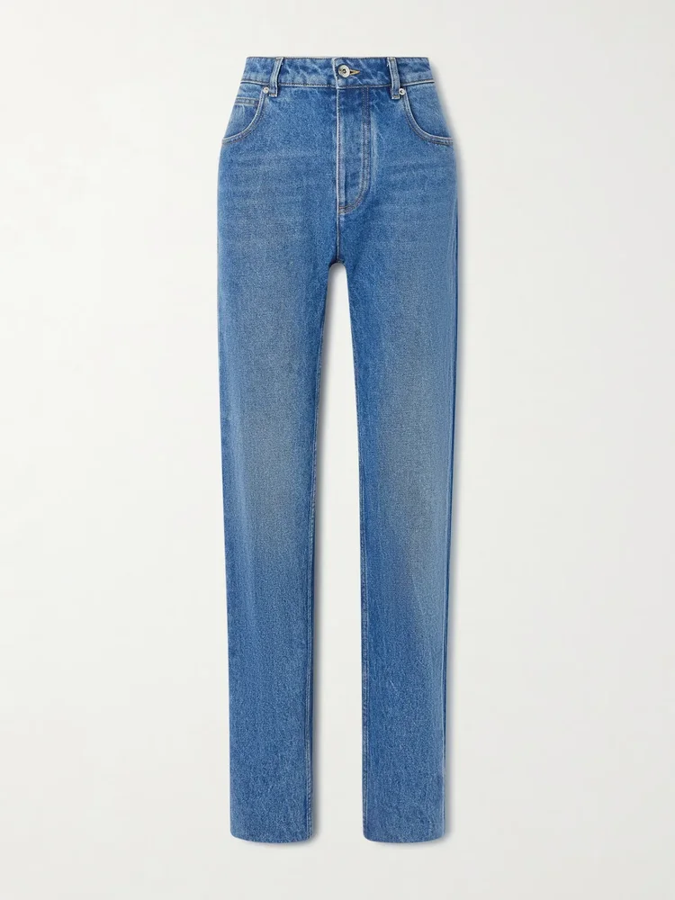 Light Bleached Belted Trouser Jeans