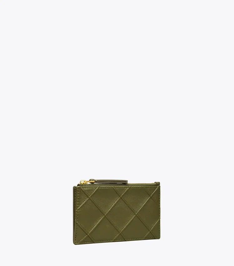Fleming Zip Card Case (Dark Olive)