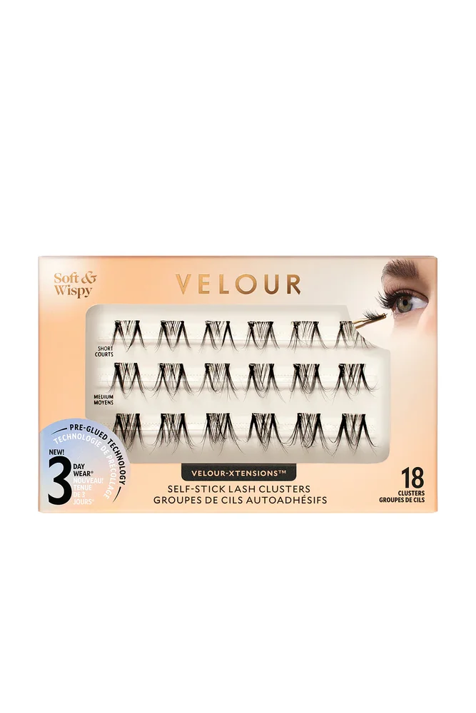 Soft & Wispy Xtensions Self-stick Clusters