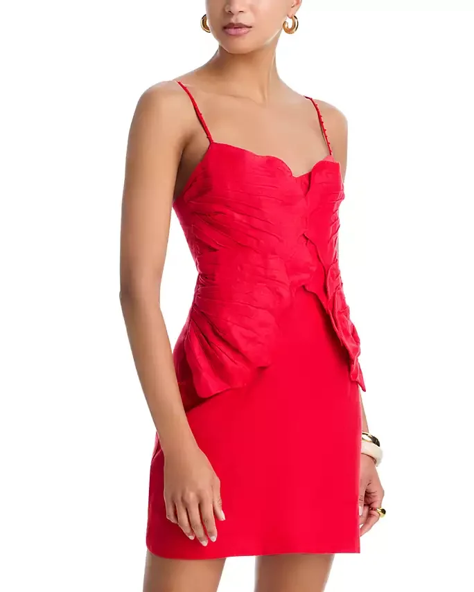 Flower Petal Mini Dress