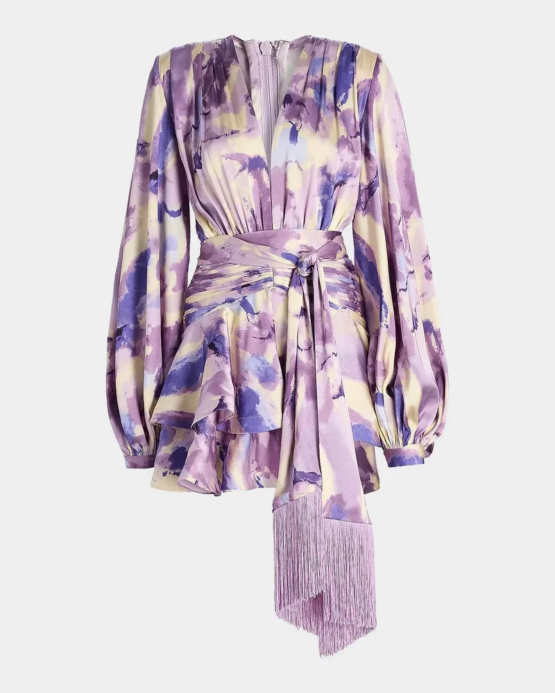 Wisteria Bedouin Abstract A-Line Mini Dress