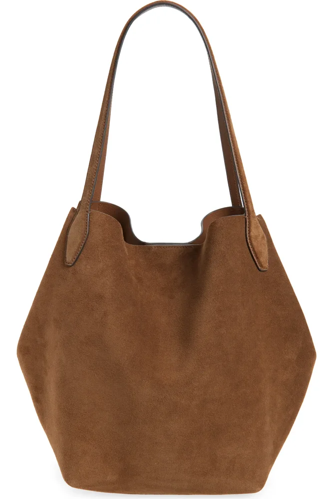 The Shopper Tote in Soft Grain Suede