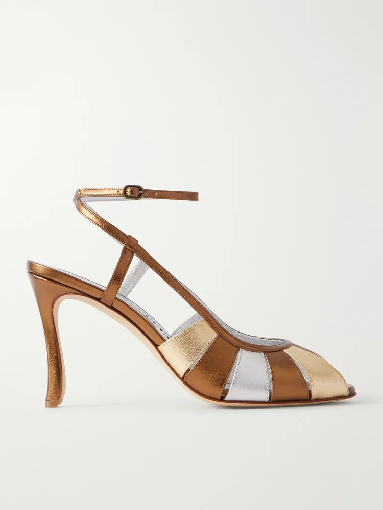 Cloudadhi 90 metallic leather sandals