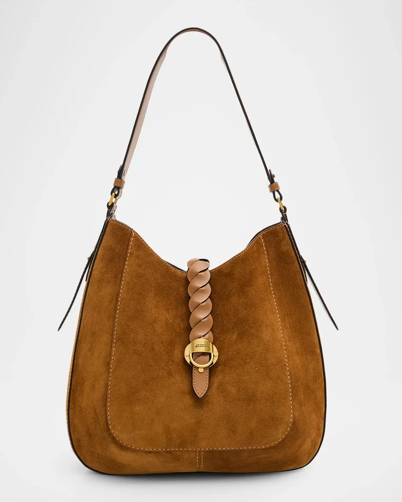 Altay Woven Suede Hobo Bag