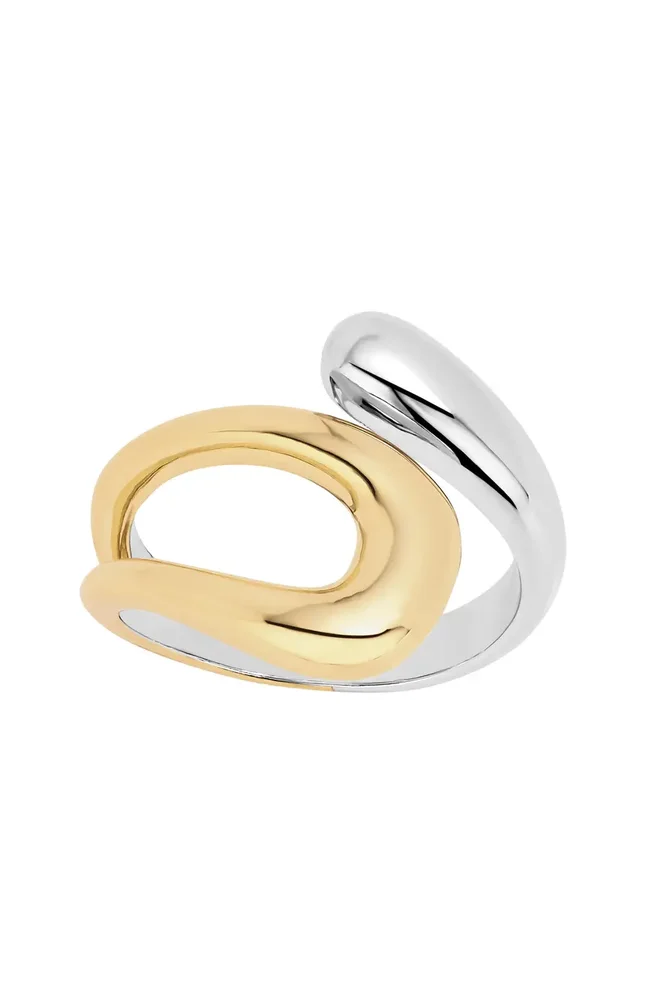 Modern Muse Two-Tone Bypass Open Ring