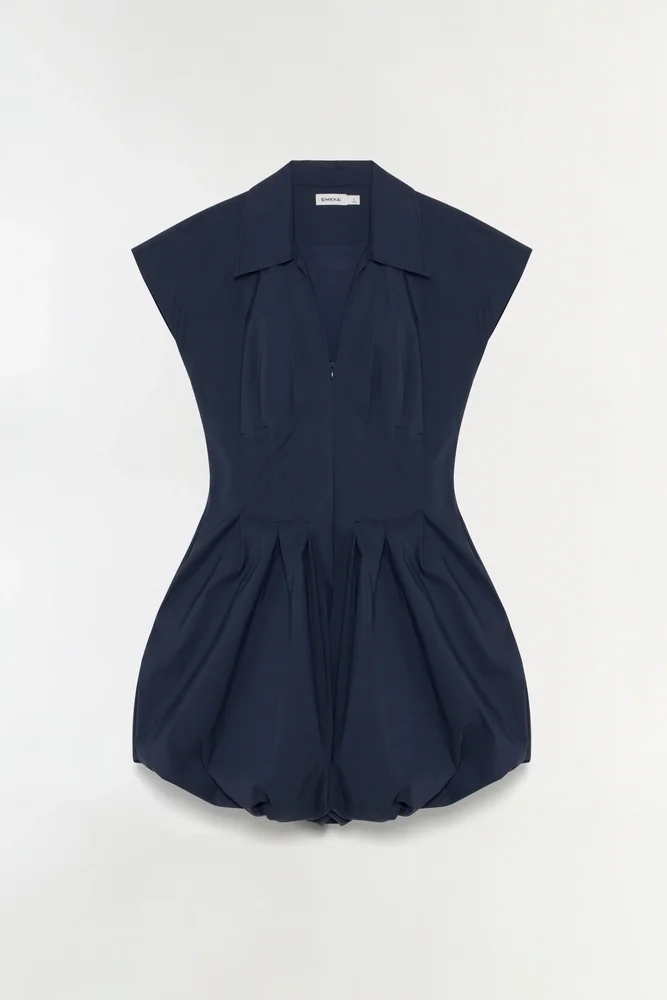 Lirinne Cotton Bubble Mini Dress