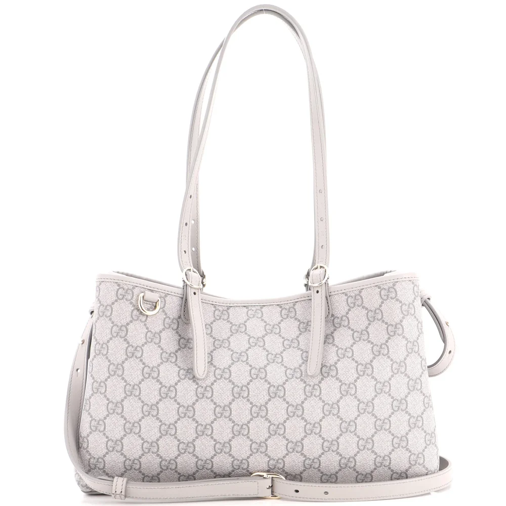 Pre-Owned Emblem Tote GG Coated Canvas Small