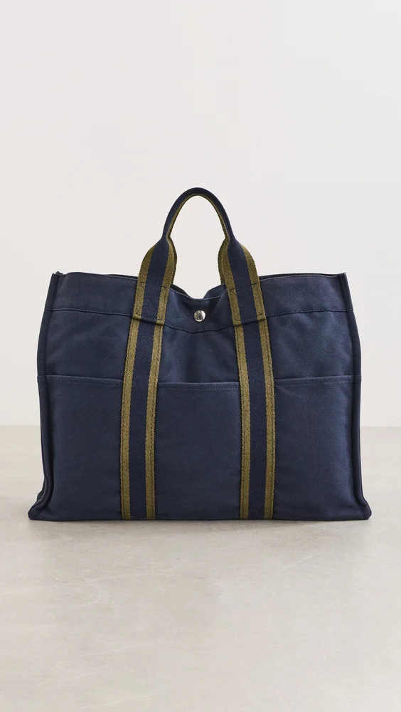Hermes Canvas Fourre MM Tote Bag
