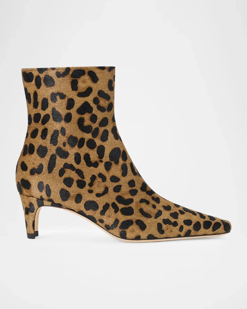 Wally Cheetah Calf Hair Ankle Boots