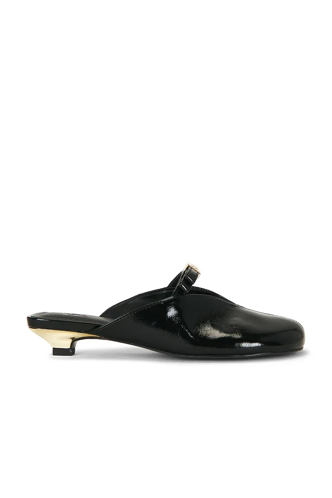 Sue Bow Kitten Heel Deep Shine