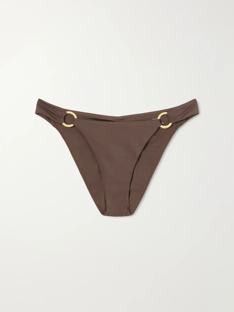 Sorrento embellished recycled stretch bikini briefs