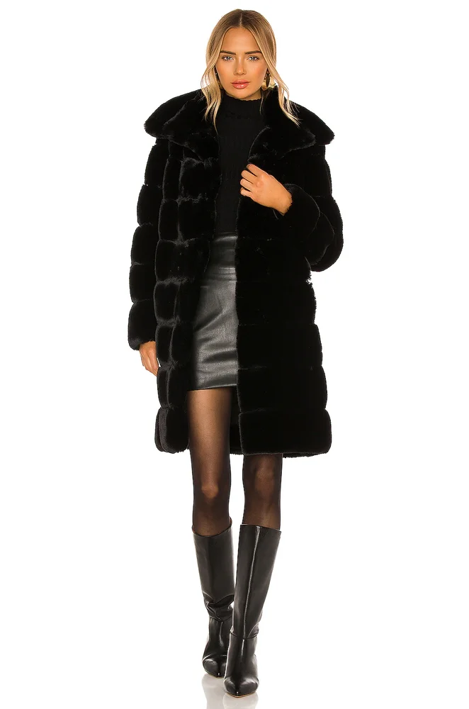 Faux Fur Long Coat