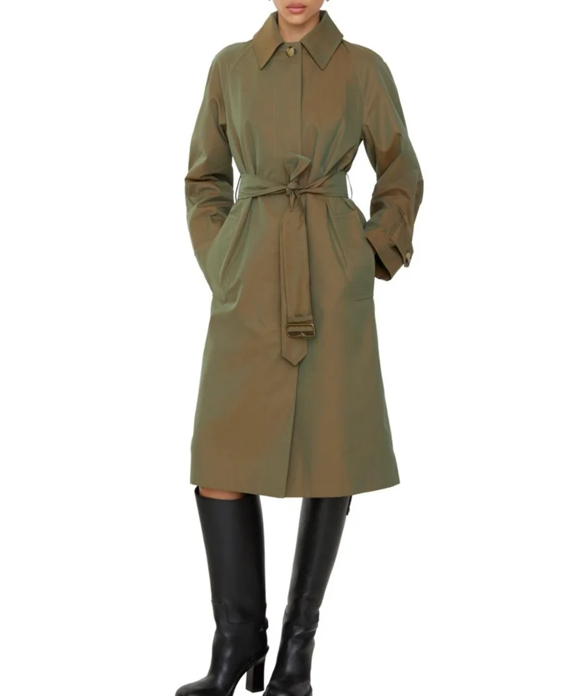 Long Gabardine Car Coat