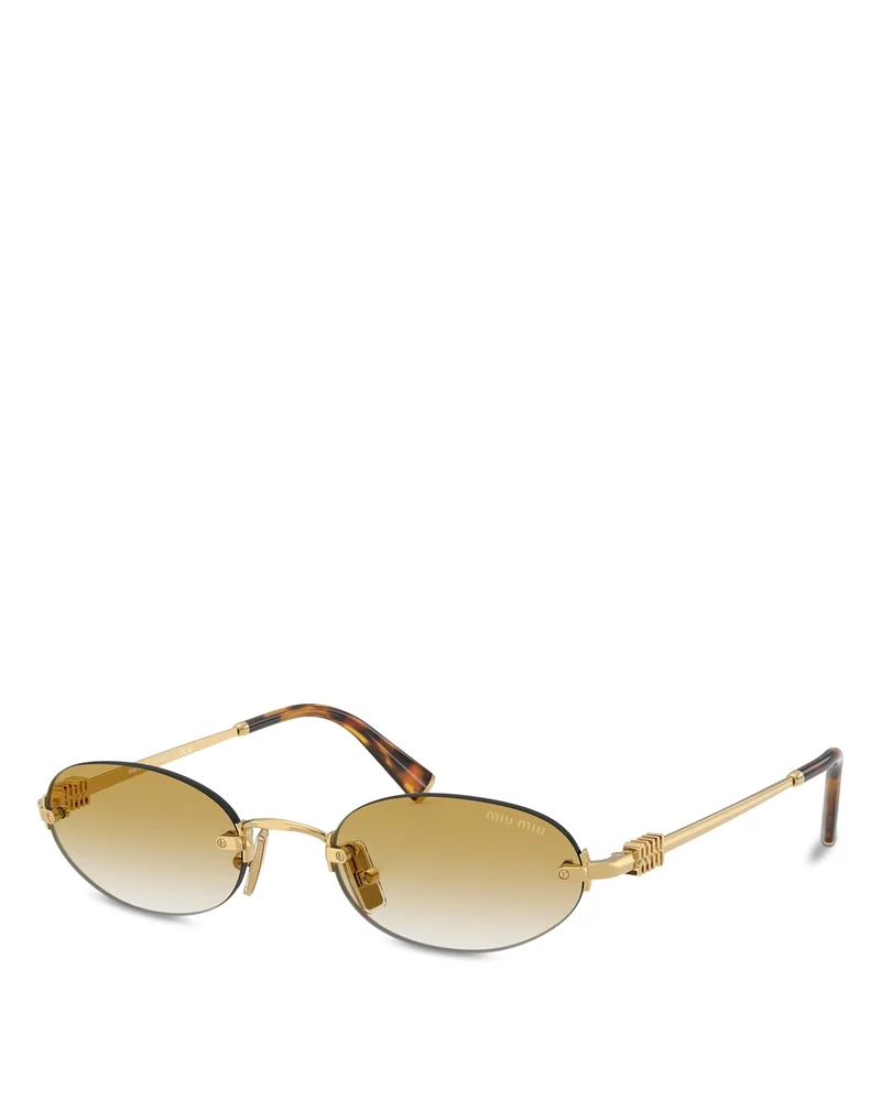 Miu Regarde Oval Sunglasses