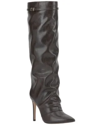 Women's Paeril Buckle Slouch Stiletto Boots, Regular & Wide Calf