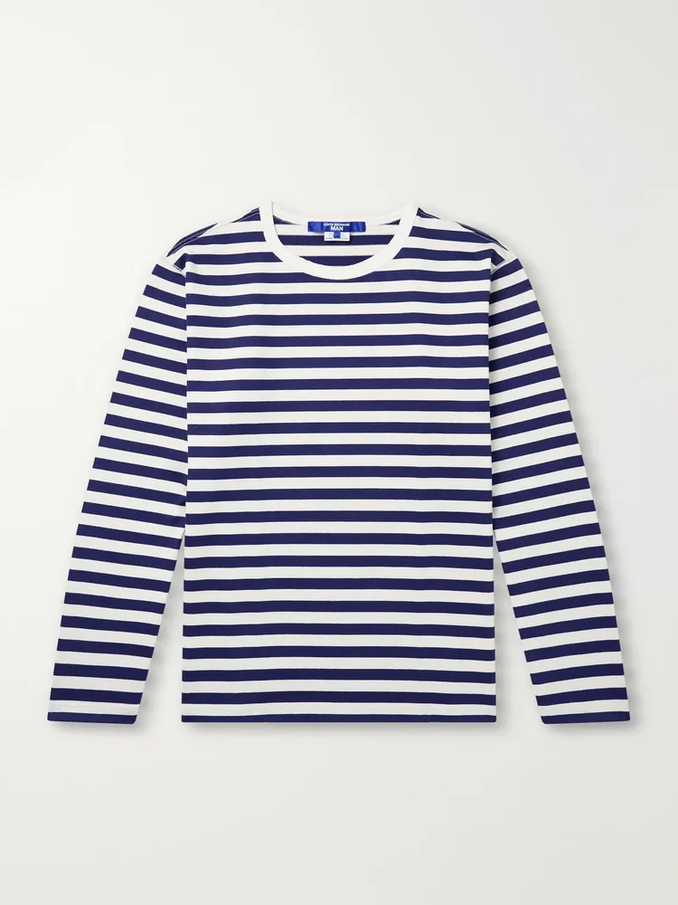 Striped Cotton-Jersey T-Shirt