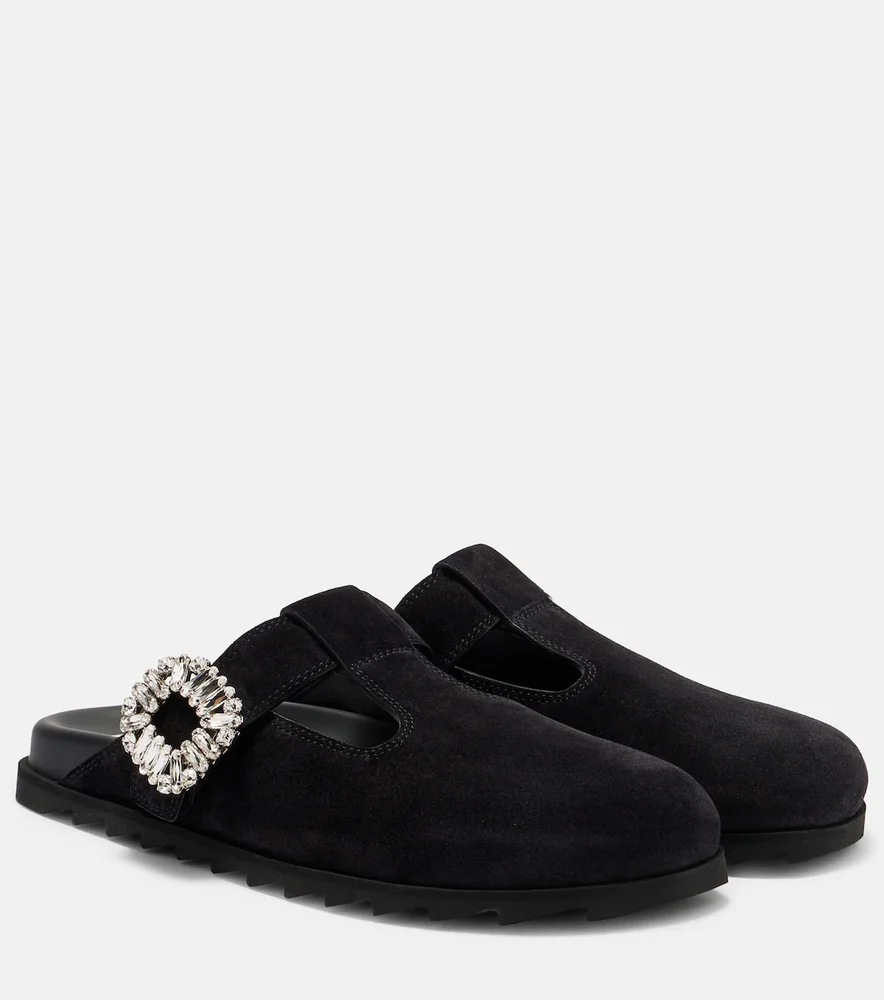 Slidy Viv' suede mules