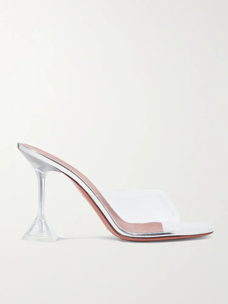 Lupita PVC and leather mules