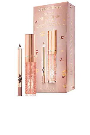 Glossy Nude Pink Lip Duo