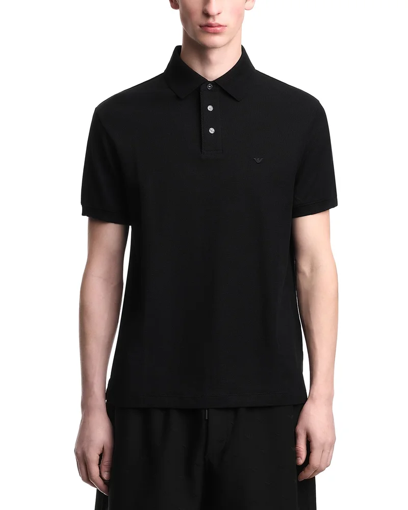 Regular Fit Cotton Pique Polo Shirt