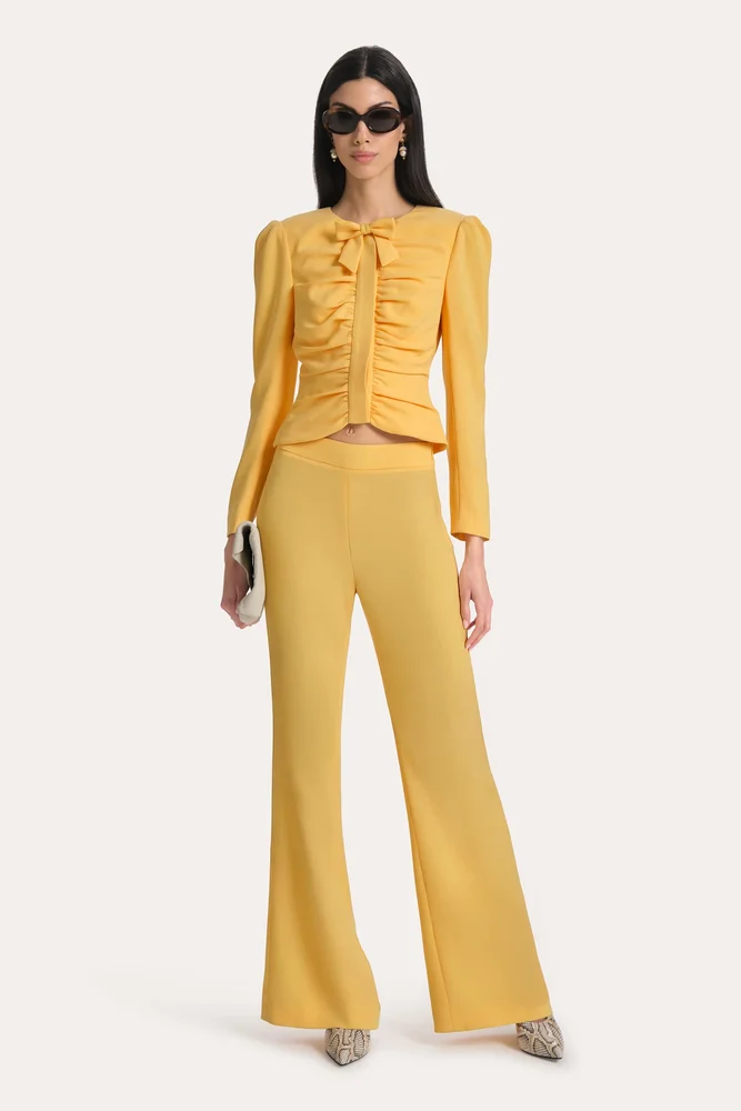 Sienna Crepe Ruched Jacket