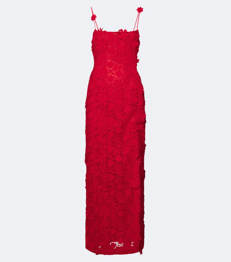Guipure lace gown