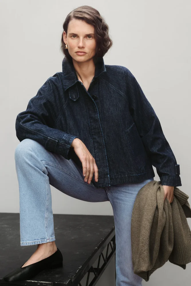 Premium Cropped Denim Jacket - The Dash - AYR